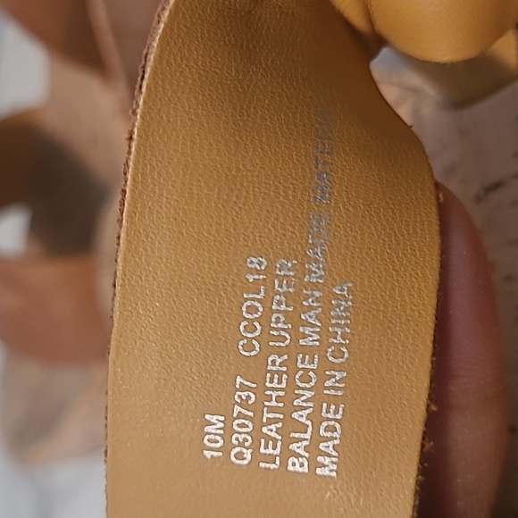 Kork-Ease Austin Tan Leather Platform Wedge Sandals Wmn's 10 Comfy Casual Summer - Picture 12 of 12